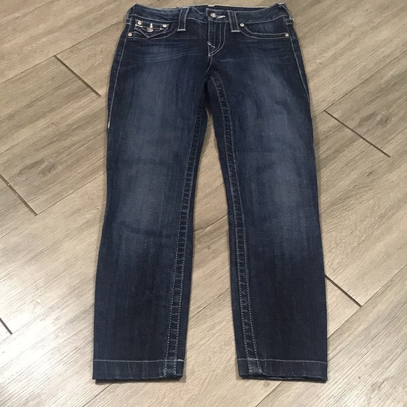 True Religion “Jeggings” Medium Wash Flap Pocket Ankle Stretch Jeans size 25 - Picture 6 of 14